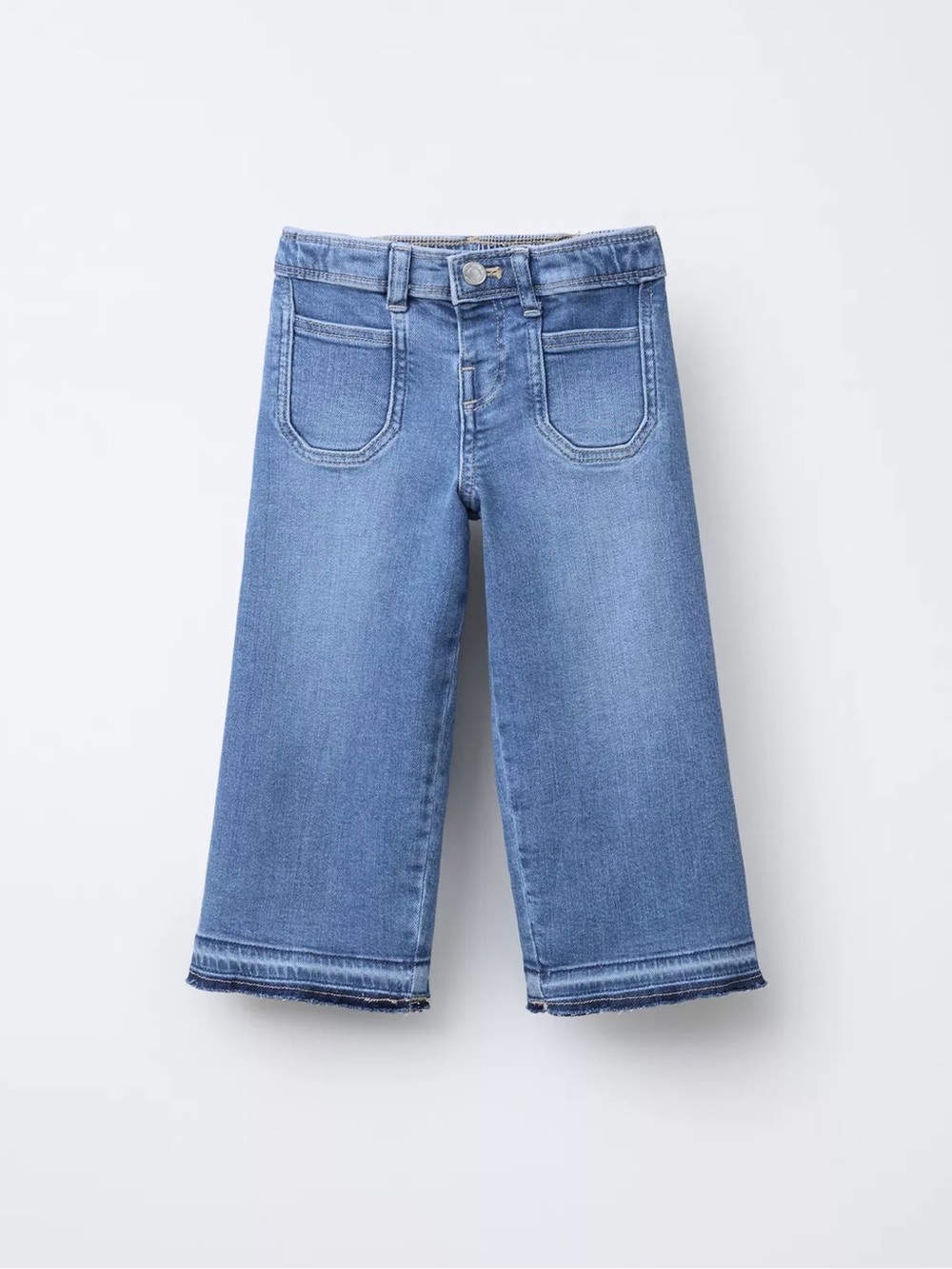 Zara Light Blue Kids Wide-Leg Jeans